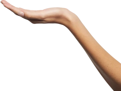 Extended Human Hand Gesture Free PNG