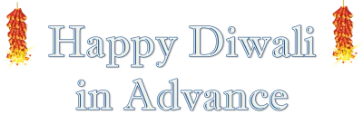 Happy Diwali in Advance Text Free PNG
