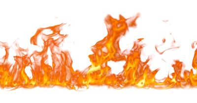 Intense Fire Flame Border Free PNG