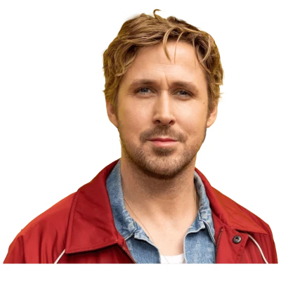 Actor Ryan Gosling Face Portrait PNG Image