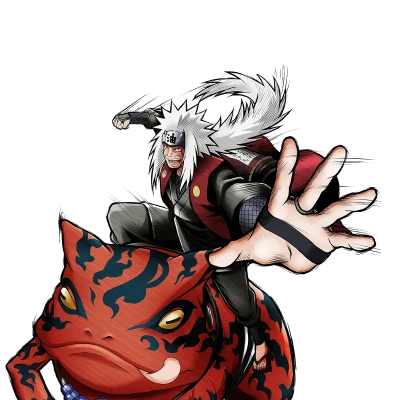 Naruto Jiraiya on Gamabunta Toad PNG Image