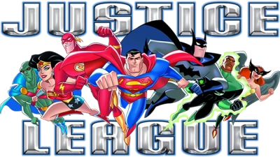 Justice League Team Animated Group Clipart
