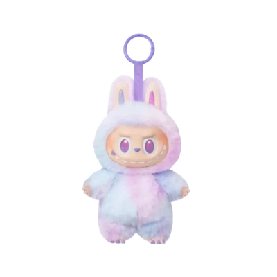 Labubu Monster Plush Keychain PNG Image