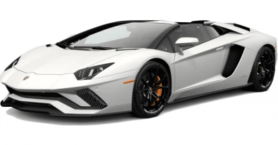 White Lamborghini Aventador Supercar Free PNG