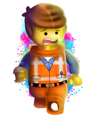 LEGO Emmet Character Sketch Free PNG