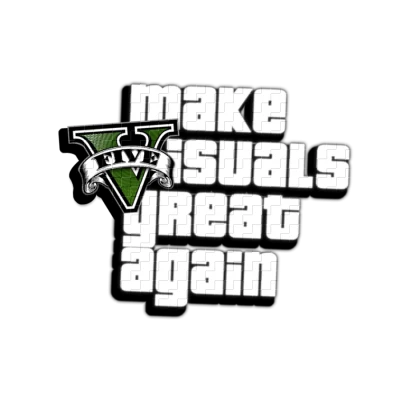 GTA V Make Visuals Great Again Logo PNG Image
