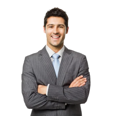Businessman with Crossed Arms Free PNG