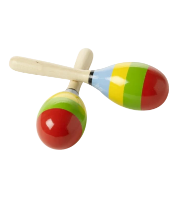 Colorful Wooden Maracas Free PNG