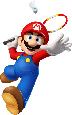 Mario Playing Tennis Character Clipart