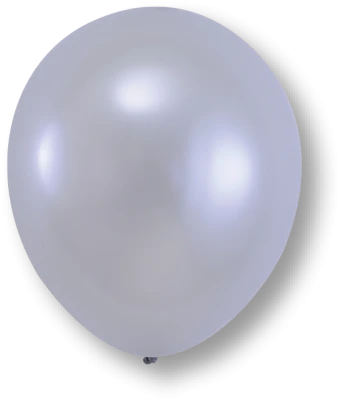 Single Silver Balloon Free PNG