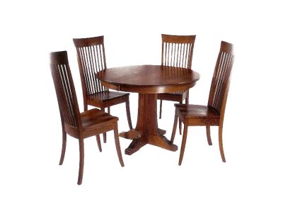 Modern Wooden Dining Set Free PNG