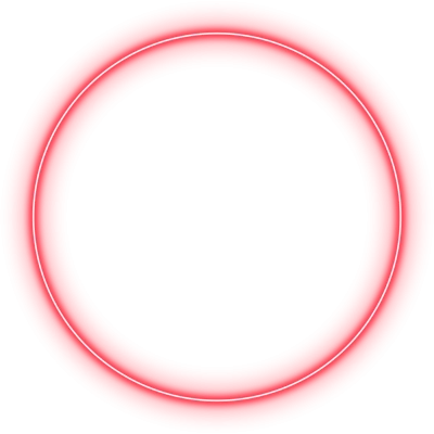Red Glowing Neon Circle Free PNG