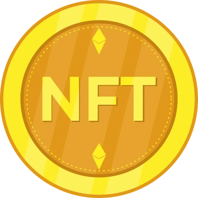 NFT Crypto Gold Coin Clipart