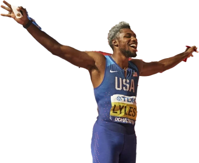 Noah Lyles Sprinter Free PNG