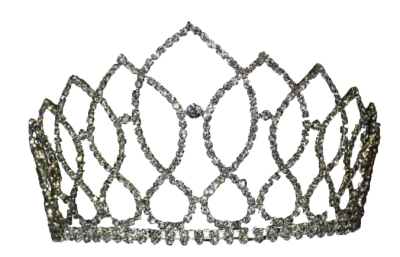 Silver Crystal Princess Tiara Free PNG
