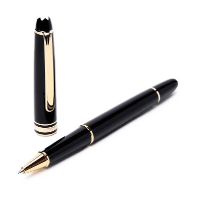 Montblanc Black Fountain Pen PNG Image