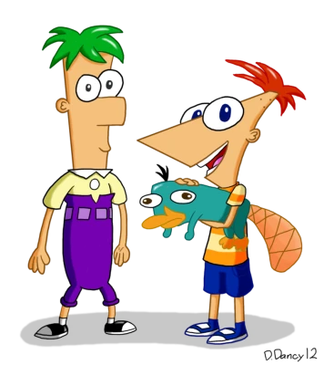 Phineas Ferb and Perry Character Clipart