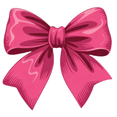 Pink Silk Ribbon Bow Free PNG