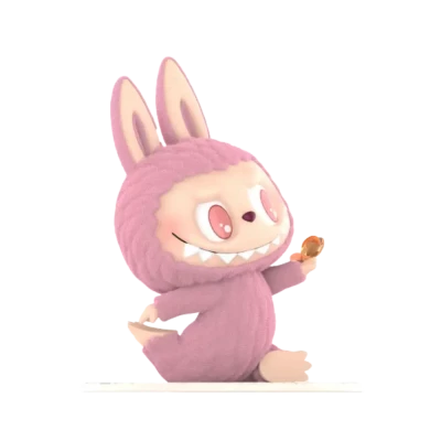 Pink Bunny Monster Pop Mart Figure Clipart