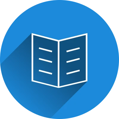 Open Brochure Book Menu Icon Free PNG