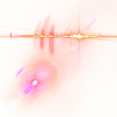 Anamorphic Orange Lens Flare Free PNG