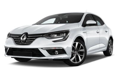White Renault Megane Modern Hatchback PNG Image
