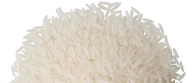 Raw White Rice Grains Transparent Background