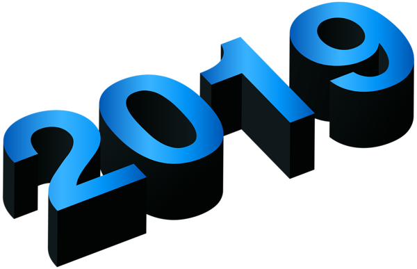 2019 Happy New Year PNG – Transparent Background 1