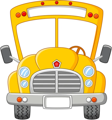 Yellow Cartoon School Bus Clipart