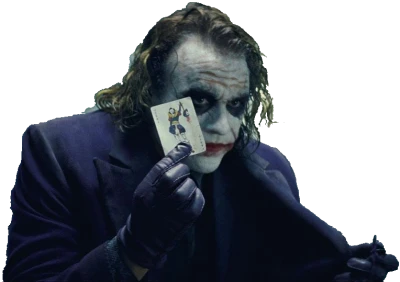Heath Ledger Joker Character PNG Image