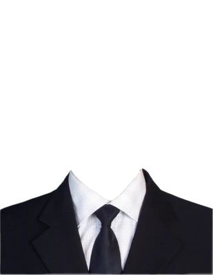 Professional Black Suit Template PNG Image
