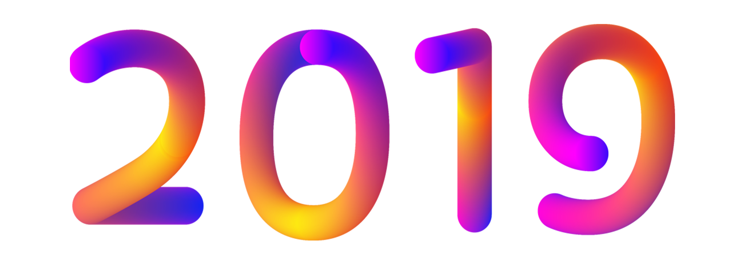 2019 Happy New Year PNG – Transparent Background 4