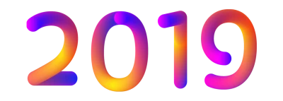 2019 Happy New Year PNG – Transparent Background