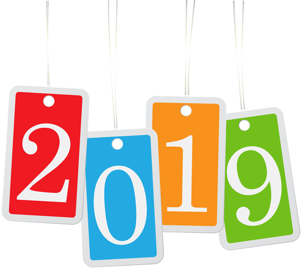 2019 Happy New Year PNG – Transparent Background 5