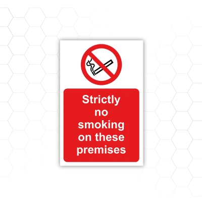 No Smoking Premises Sign PNG Image