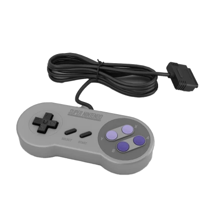 Classic SNES Controller PNG Image