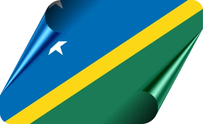 Solomon Islands Waving Flag PNG Image