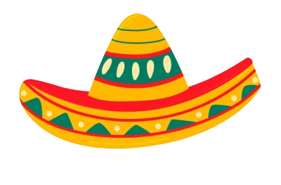 Traditional Mexican Sombrero PNG Image
