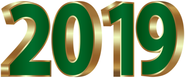2019 Happy New Year PNG – Transparent Background 7