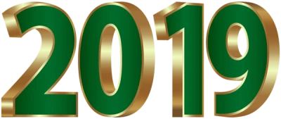2019 Happy New Year PNG – Transparent Background