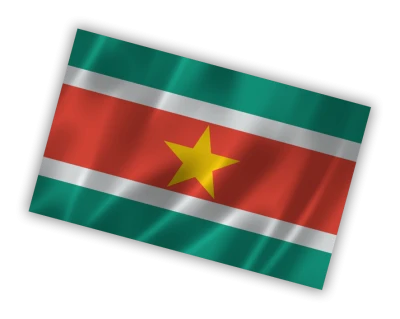 Suriname Waving Flag PNG Image
