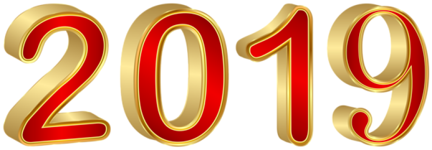 2019 Happy New Year PNG – Transparent Background 8
