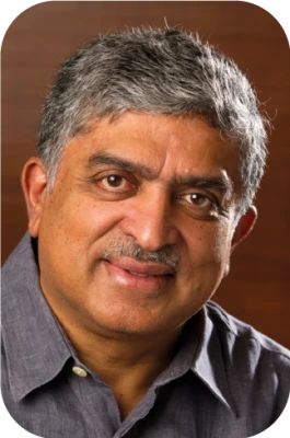 Portrait of Nandan Nilekani PNG Image