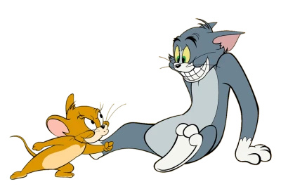 Tom and Jerry Laughing Fun Free PNG