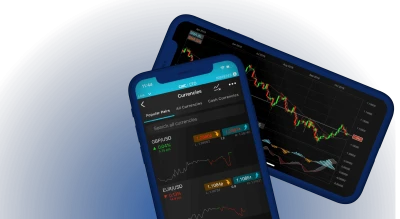 Stocks and Forex Trading App Interface PNG Image