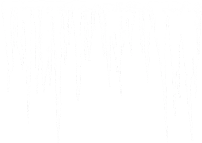 Winter Icicles Line Art Overlay Transparent Background