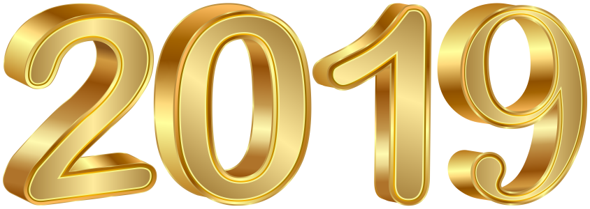 2019 Happy New Year PNG – Transparent Background 11
