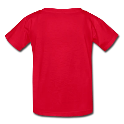 Kids Red T Shirt Back View Free Download