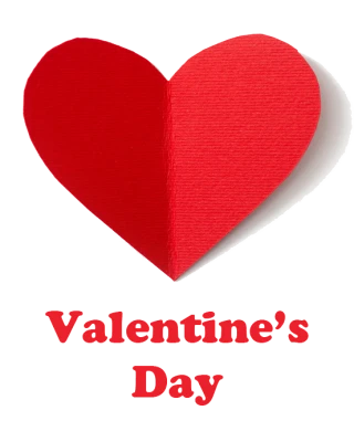 Valentine's Day Paper Heart Design Free PNG
