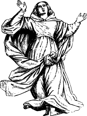 Woman Figure Sketch Engraving Style Free PNG